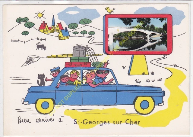 Cpsm 41400 Saint Georges On Dear Very Arrived Edit Fl