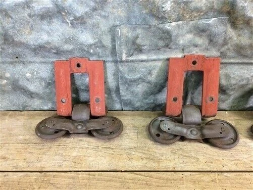 Vintage Barn Door Rollers, Rolling Door Hardware, Architectural Salvage A2, 3