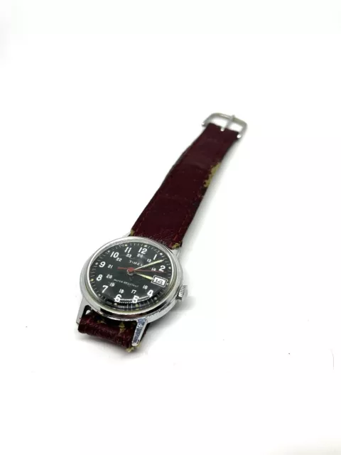 Vintage Timex Sprite 24 Hrs Military Style Working.