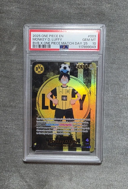 PSA 10 MONKEY D. Luffy BVB x One Piece Match Day ST13-003