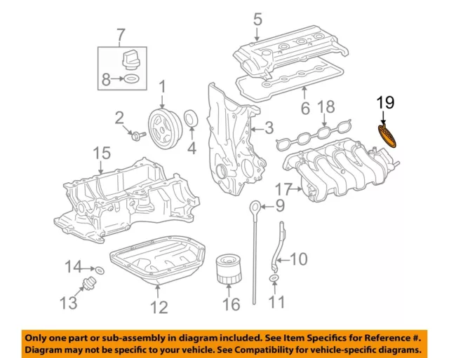 TOYOTA OEM 07-18 Yaris EngineTransaxle-Intake Manifold Gasket 2227121060