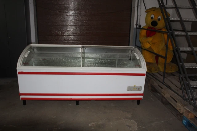 Kühltruhe 210cm AHT -21°C Tiefkühltruhe Glasdeckel Supermarkt Kühltruhe 210cm AHT -21°C Tiefkühltruhe Glasdeckel Supermarkt