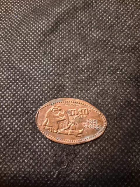 M&M'S WORLD LAS VEGAS ELONGATED PENNY TOKEN!    e9083UXX