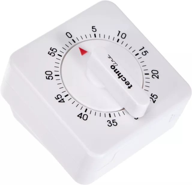 Sound Alert Clock KZW Analog - Short-Term Alarm Clock 10cm White By Technoline