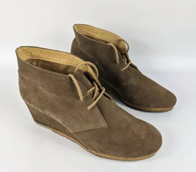 Clarks Originaux Cuir Daim Compensé Bottines UK 7
