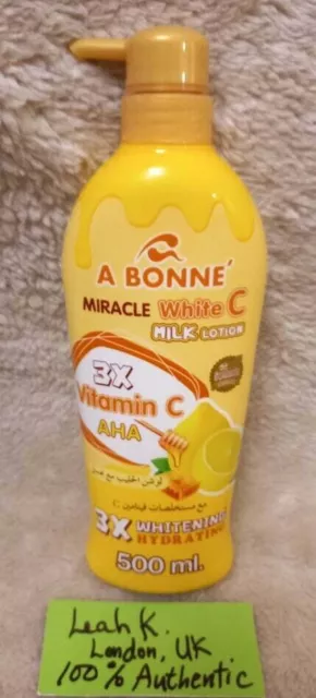 100% A Bonne'  C Milk Vitamin C AHA 3x Hydrating Lotion 500ML