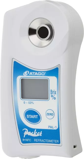 Atago PAL-1 Digital Hand-HELD Pocket Refractometer, 0.0-53.0% BRIX