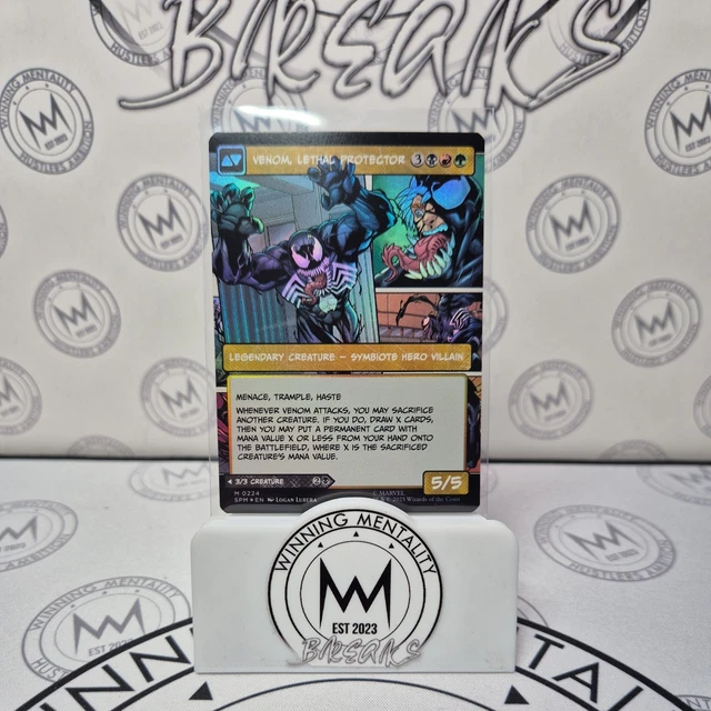 MTG SPIDER-MAN - Eddie Brock/Venom Lethal Protector Borderless Foil 2 Sided  Card 39.90 - PicClick UK