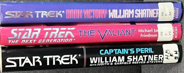 Lote de 3 Libros de Star Trek HC - Star Trek Peligro del Capitán - El Valiente - Usado 2