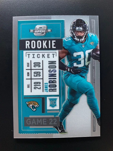 James Robinson 2020 Contenders Optic Rookie Ticket RC Jaguars #97