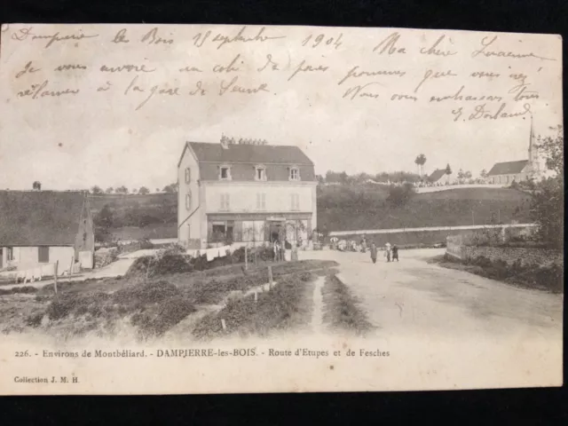 DAMPIERRE LES BOIS - Route d'Etupes et de Fesches - Environs de Montbéliard