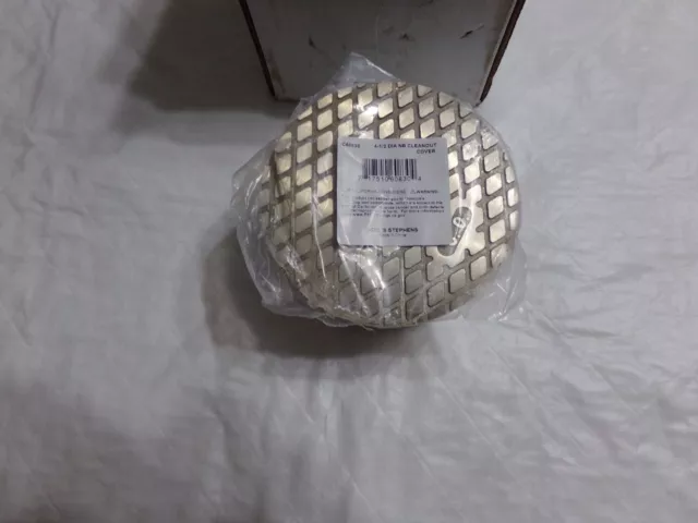Jones-Stephens 4" PVC Hub Cleanout With 4 1/2" Cover Heavy Duty C60170