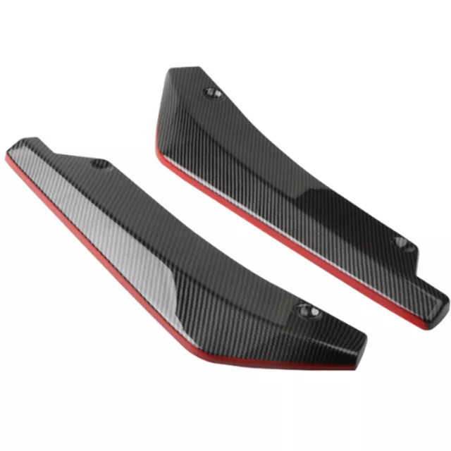 Carbon Fiber Look Rear Bumper Lip Spoiler Diffuser Splitter For Car Universal