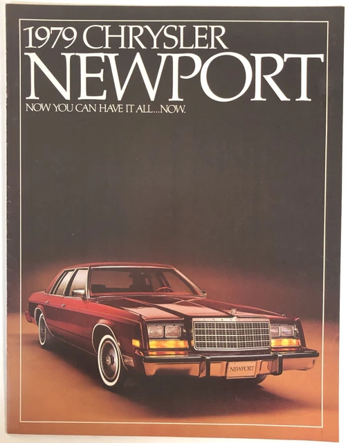 VINTAGE 1979 CHRYSLER Newport Car Advertising Dealer Brochure Hood