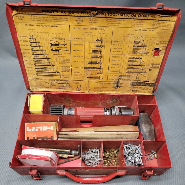 HILTI DX100L SINGLE Shot Powder Actuated Drive Fastening Tool W