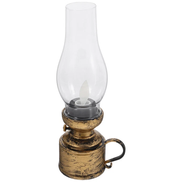 RETRO ELECTRONIC KEROSENE Lamp LED Table Classic Vintage Oil Lantern £7