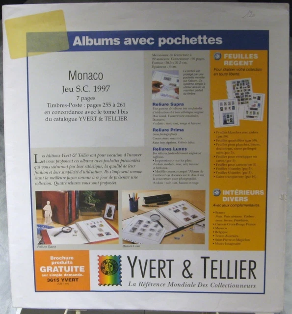 Yvert et Tellier - JEU MONACO S.C 1997 (Avec Pochettes)