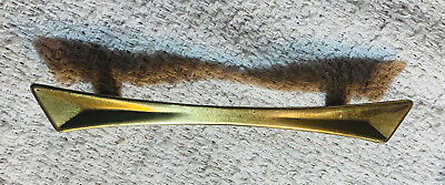 1960’s BRASS Mid Century Modern MCM ATOMIC  Cabinet Handle Drawer Pull 3"centers