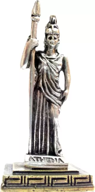 Ancient Statue Athena Greek Olympian God Miniature Sculpture Zamac S