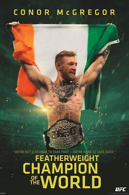 146084 UFC Conor McGregor Champ Star Wall Print Poster UK