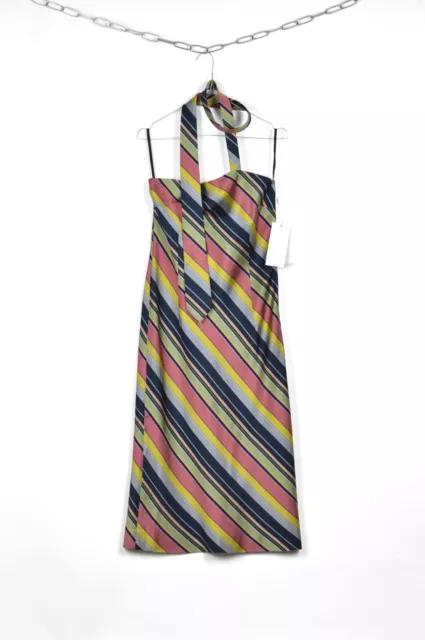 NWT Maison Martin Margiela Striped Dress with tie S31CT0466 Size 44