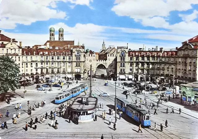 AK München Karlsplatz 1950er Postkarte