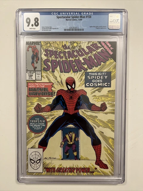 Spectacular Spider-Man #158 🌟 CGC 9.8 🌟 1st Cosmic Powers Spidey! Marvel 1989