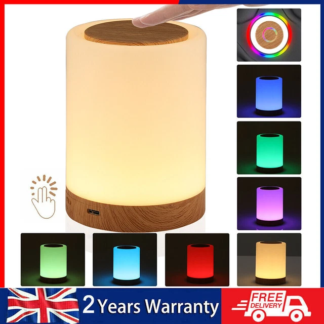 TOUCH SENSOR NIGHT Light LED Bedside Desk Table Lamp Dimmable USB