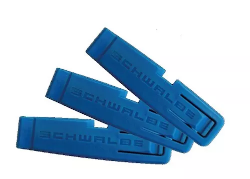 Bicycle E-Bike Schwalbe Tyre Levers (3pc) Tyre Iron Blue Plastic New Free Post