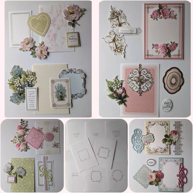 Anna Griffin Floral Cardmaking Selection - 64 Items incl 8 Cards