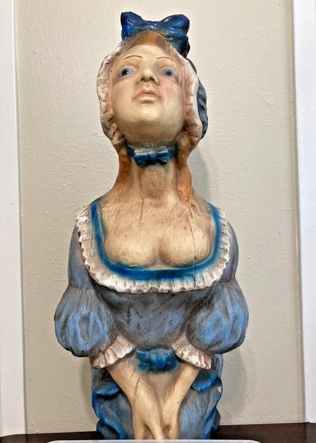 1960's Maritime Nautical Ships Prow Figurehead, Vintage Collectible Sea Maiden