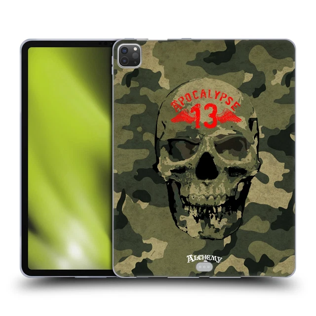 Official Alchemy Gothic Skull Soft Gel Case For Apple Samsung Kindle