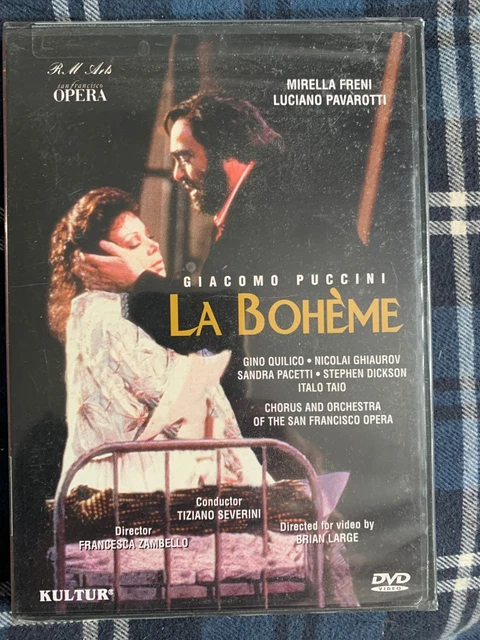 PUCCINI - LA BOHEME DVD Opera Show Mirella Freni Luciano Pavarotti