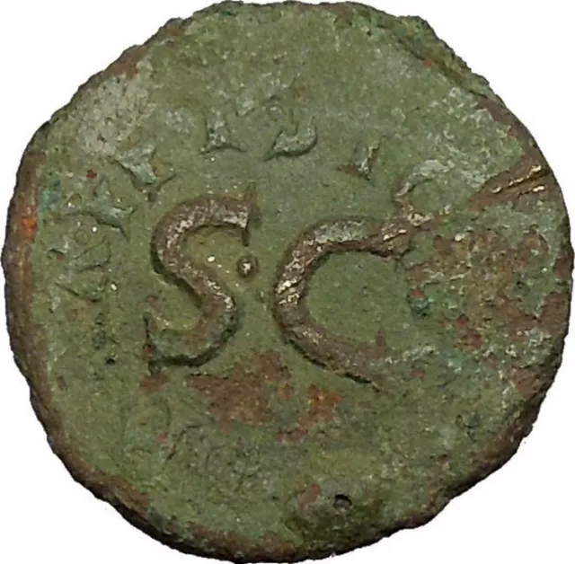AUGUSTUS Licinius Stolo Moneyer Dupondius Rare 17BC Ancient Roman Coin i39790