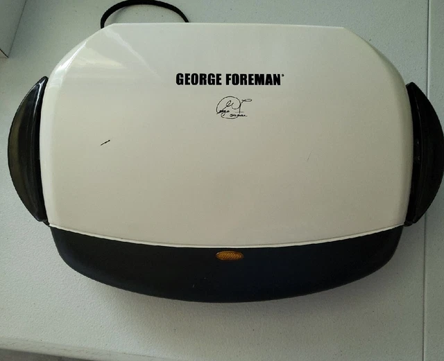George Foreman Electric Indoor Grill And Panini Press 4 Serving Classic Plate