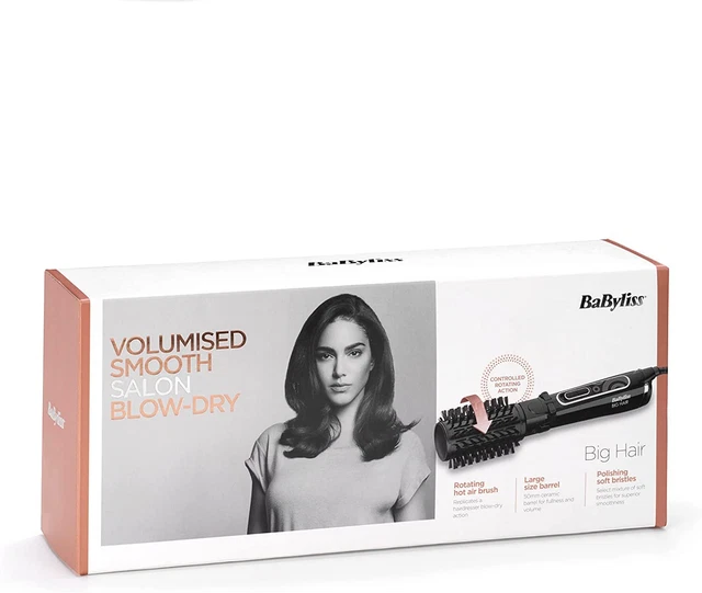 BaByliss Spazzola Asciugatrice Rotante Soffiare Aria Calda per Capelli Grandi 50mm NUOVA & SIGILLATA 2885U