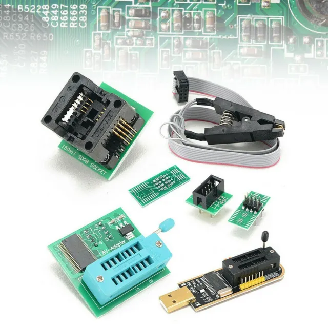 Adaptateur haute qualité 1 8 V programmeur USB SOIC8 clip EEPROM BIOS CH341A