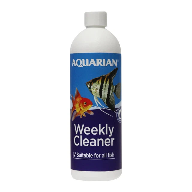 Aquarian Weekly Cleaner 473ml Aquarium Fish Tank Bacteria Water Change Additive