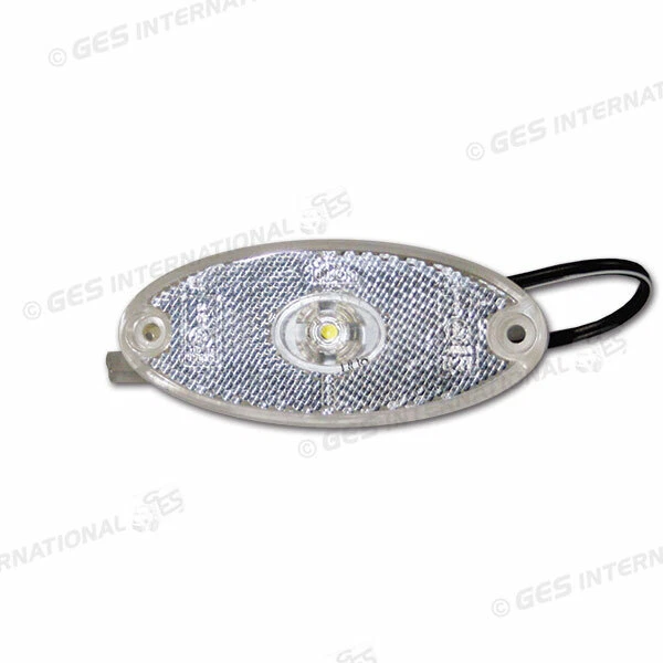 12V BIANCO ANTERIORE Laterale LED Luci Di Ingombro Posizione X10 Trailer Camion EUR 24,11 - IT - Foto 4