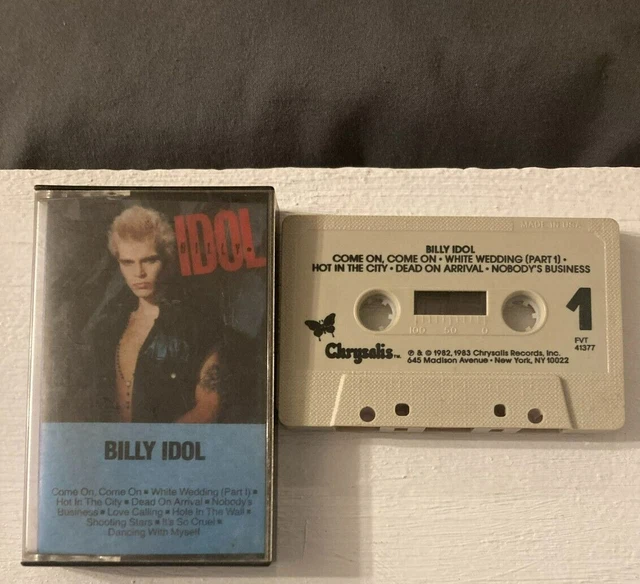 BILLY IDOL SELF Titled Album Cassette Tape 1982 Rebel Yell White