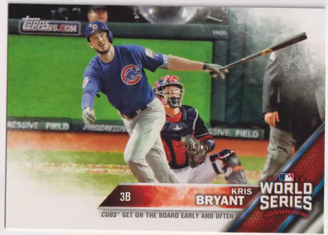 2016 Topps World Series #WS-10 Kris Bryant Chicago Cubs