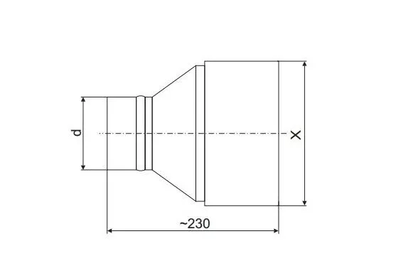 Cheminée Conduit Doublure Métal Réducteur Inox Acier Tuyau Connecteur Adaptateur 3