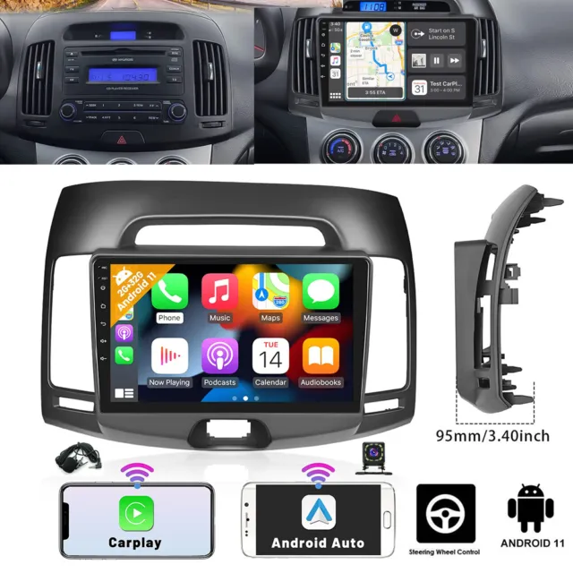 For 2006-2012 Hyundai Elantra Car Stereo Radio Gps WIFI Apple Carplay Android 12