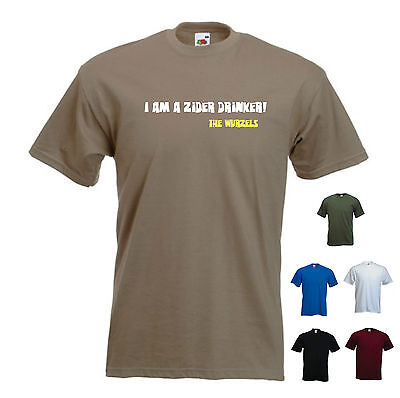 'I am a Zider drinker' mens Funny The Wurzels T-shirt Tee. S-XXL