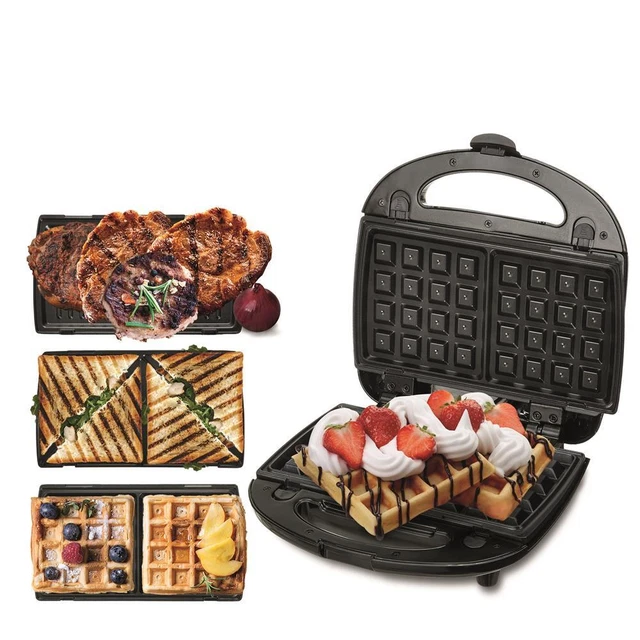 Camry CR 3024 Sandwichmaker 3in1 Grill Waffelmaker Waffeleisen Sandwichtoaster
