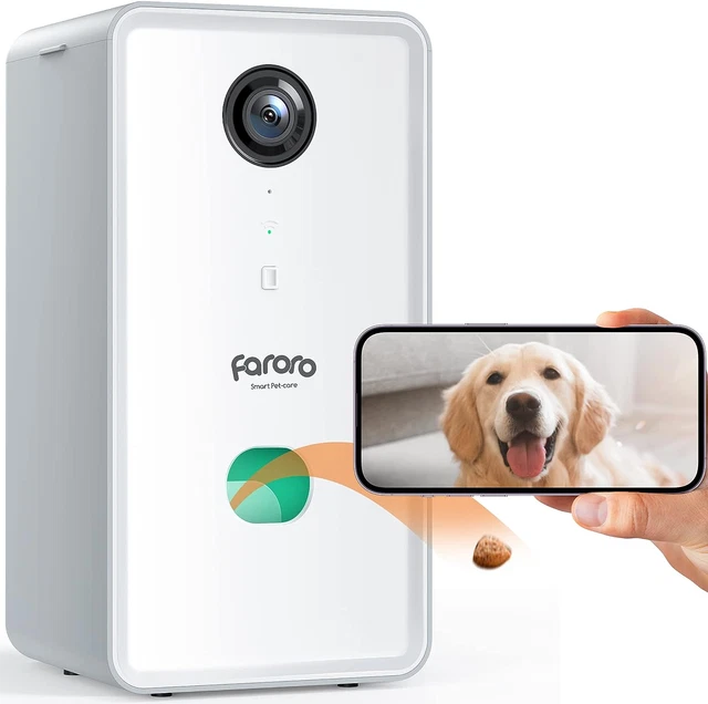 Dog Camera with Treat Dispenser and Speaker 2.4G Wifi Pet Camera with Two Way Au