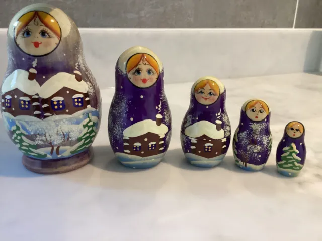 Bambole russe originali Matryoshka in legno
