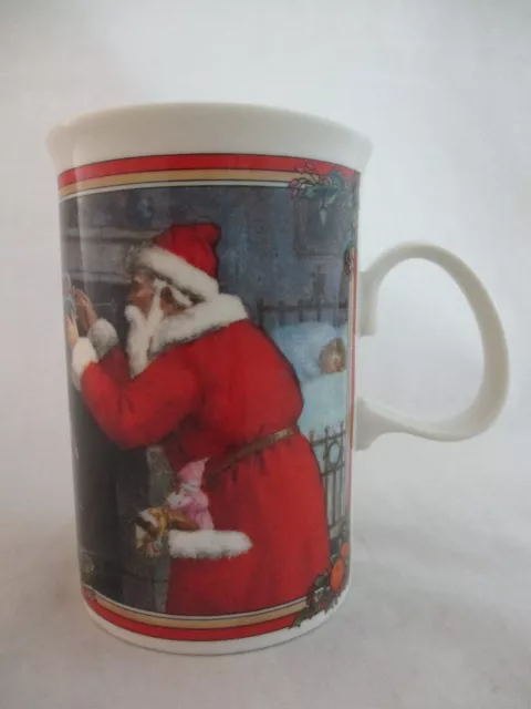 Dunoon Glad Tidings Victorian Santa Mug Stoneware Made in Scotland