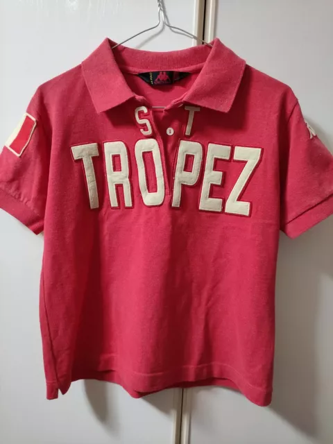 MAGLIA POLO DONNA Robe Di Kappa Con Scritta St. Tropez EUR 30 00
