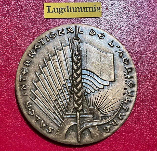 Médaille Bronze Concours Agricole Paris 1989 - Sculpteur BARON, Salon Agriculture